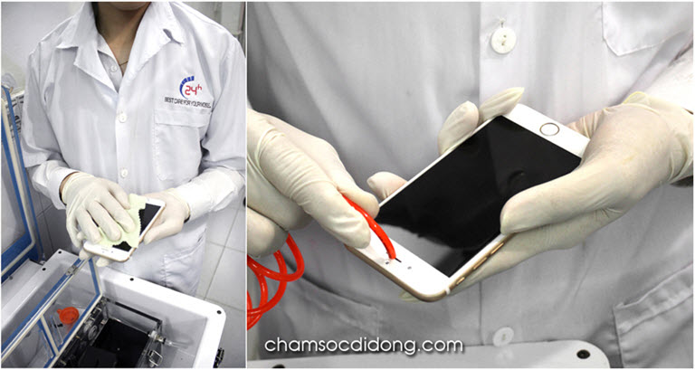 quy trinh phu super nano chong nuoc dien thoai, diet khuan nhu the nao hinh anh