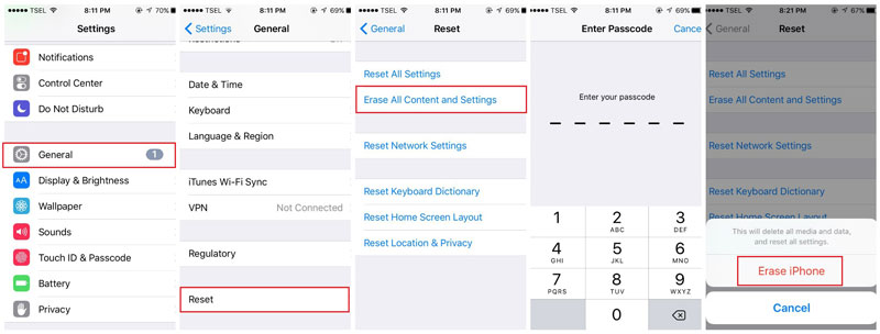 Khôi phục cài đặt trên iPhone