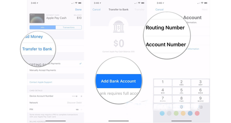 thêm thẻ ngân hàng vào thiết bị apple