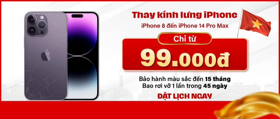 Kính lưng iPhone chỉ 99.000đ