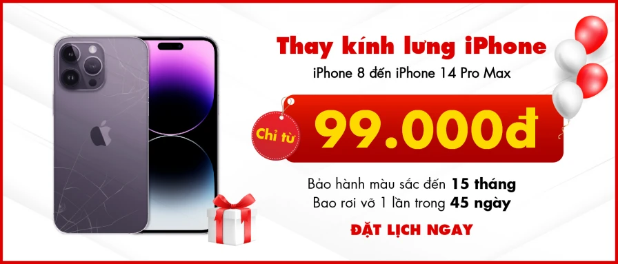 Kính lưng iPhone chỉ 99.000đ