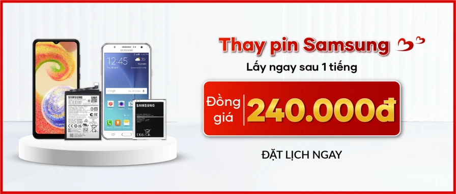 Pin Samsung chỉ 240.000đ