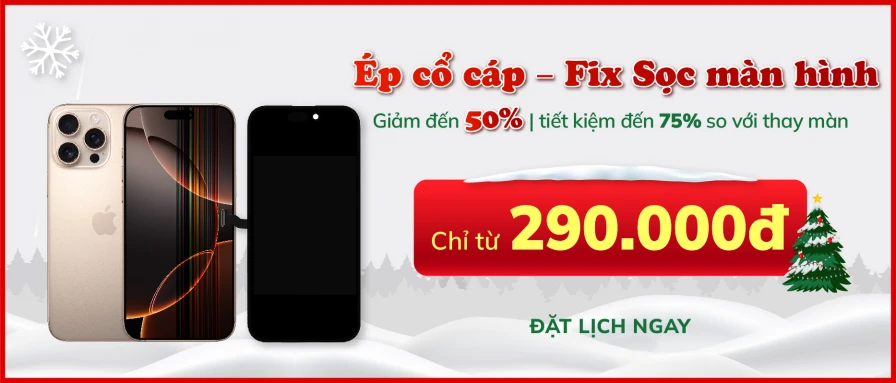 Ép cổ cáp - Fix sọc màn hình