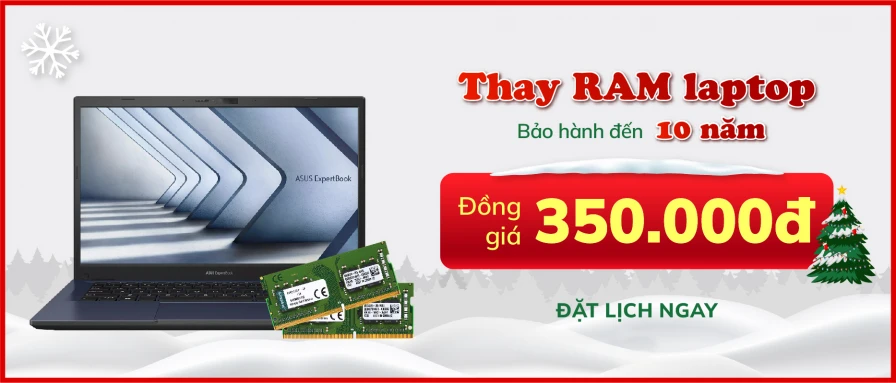 Thay RAM chỉ 350.000đ