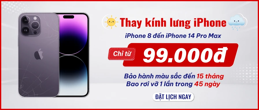 Kính lưng iPhone chỉ 99.000đ