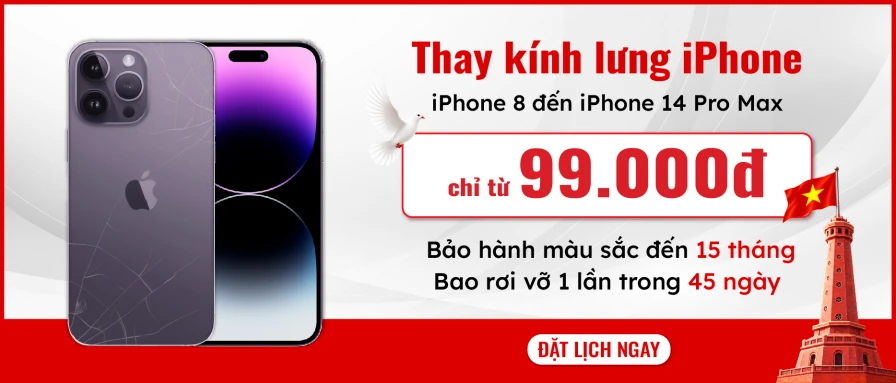 Kính lưng iPhone chỉ 99.000đ