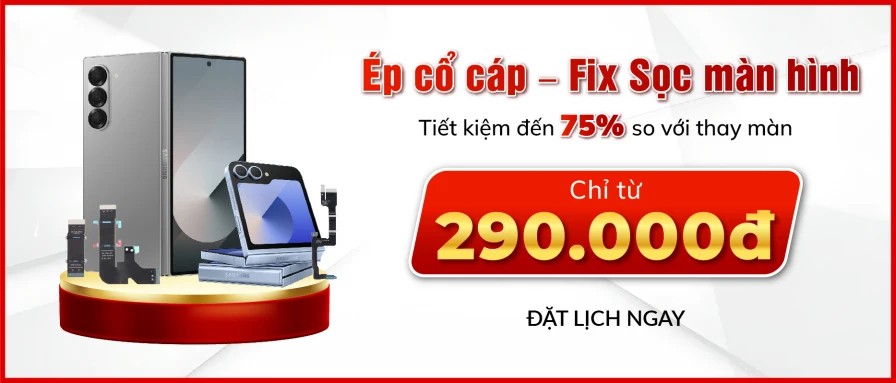 Ép cổ cáp - Fix sọc màn hình