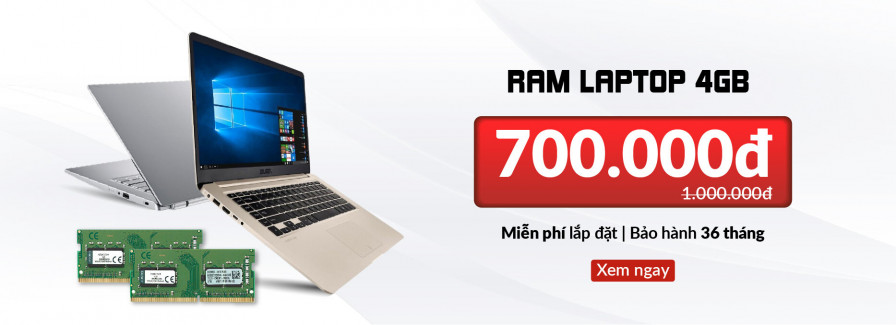 Thay RAM laptop chỉ 700.000đ