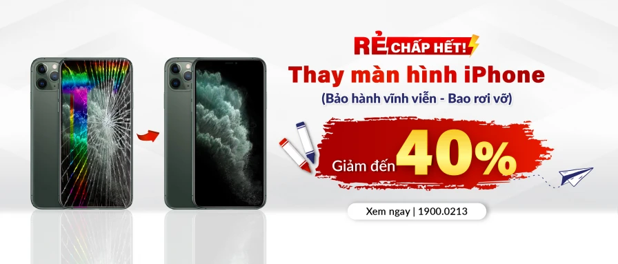 Thay màn hình giảm 40%