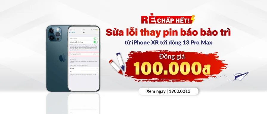 Pin bảo trì đồng giá 100.000đ