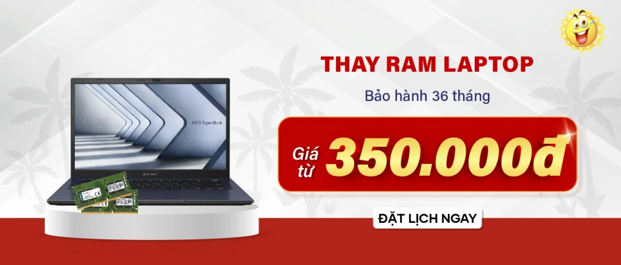 Thay RAM chỉ 350.000đ