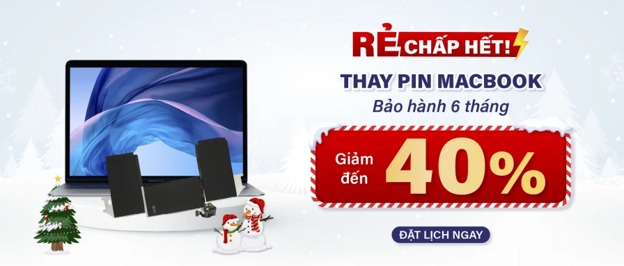 Thay pin MacBook -40%