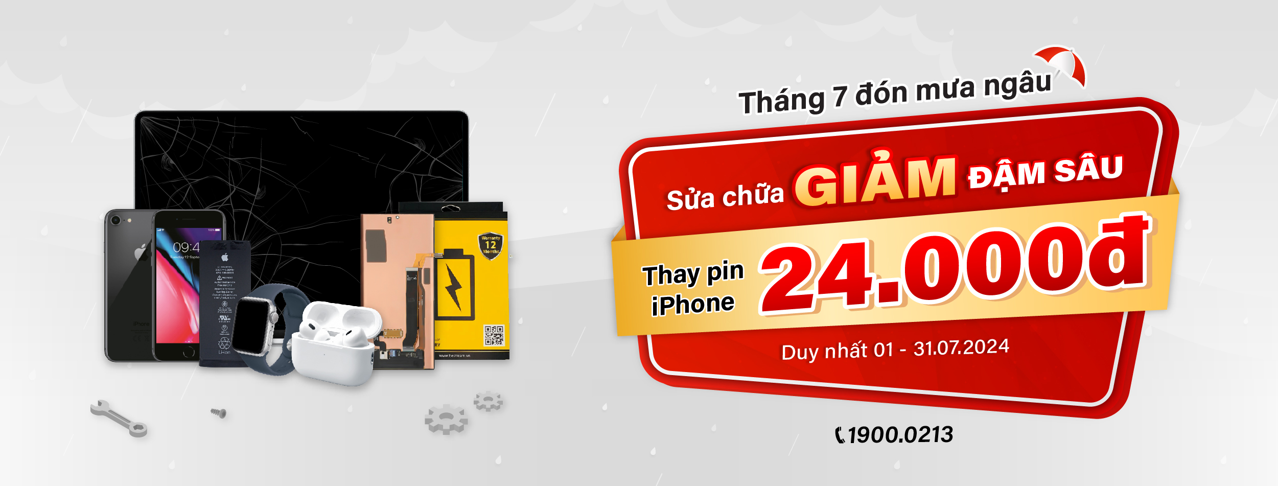 Tháng 7 đón mưa ngâu - Sửa chữa giảm đậm sâu