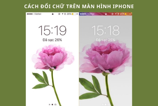 Cách đổi màu chữ trên màn hình iPhone đơn giản