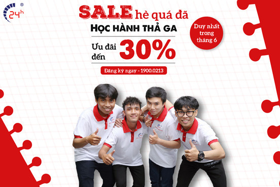 SALE HÈ QUÁ ĐÃ - HỌC HÀNH THẢ GA