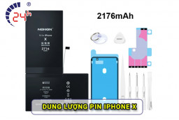 Dung lượng pin iPhone X là bao nhiêu? Nơi đâu thay pin chất lượng, giá tốt?