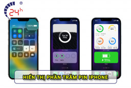 Cách hiển thị phần trăm pin iPhone tất cả các dòng MỚI NHẤT