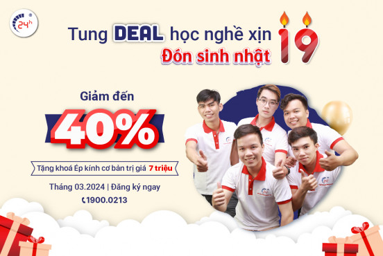 Tung DEAL học nghề xịn - Đón sinh nhật mười chín