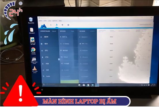 Màn hình laptop bị ẩm và các bước xử lý KỊP THỜI