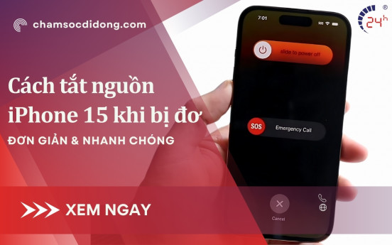 Cách tắt nguồn iPhone 15 khi bị đơ ĐƠN GIẢN và NHANH CHÓNG nhất