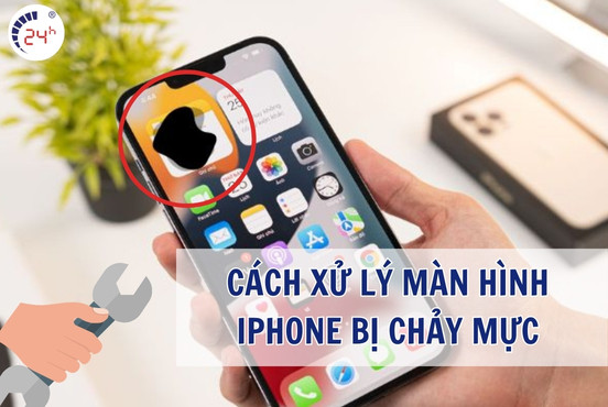 Cách xử lý màn hình iPhone bị chảy mực AN TOÀN nhanh chóng