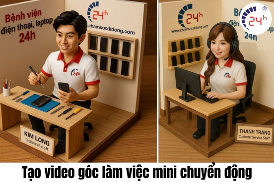 Hướng dẫn cách tạo video góc làm việc mini chuyển động ĐƠN GIẢN