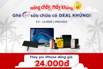 Nắng cháy, máy khùng - Ghé 24h sửa chữa có DEAL khủng! (Thay pin iPhone đồng giá 24.000đ)