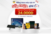 Nắng mưa máy vật vờ - Sửa chữa ghé 24h! (Thay pin iPhone đồng giá 24.000đ)
