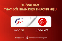 Bệnh Viện Điện Thoại, Laptop 24h thông báo thay đổi nhận diện thương hiệu mới