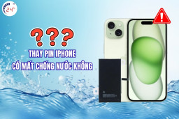 Thay pin iPhone có mất chống nước không?