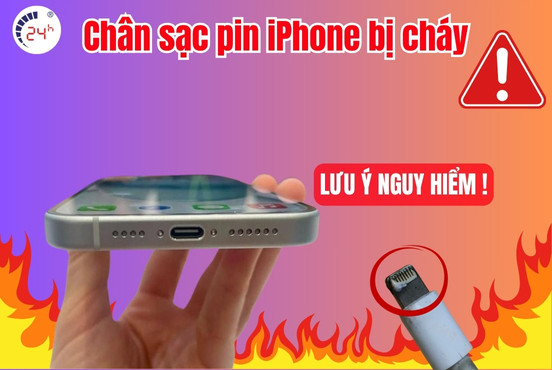 Chân sạc pin iPhone bị cháy: Nguyên nhân và cách xử lý AN TOÀN