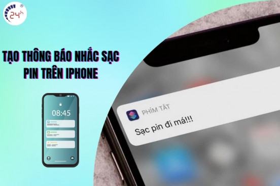 Cách tạo thông báo nhắc nhở sạc pin trên iPhone 2025