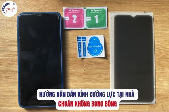 Hướng dẫn dán kính cường lực tại nhà chuẩn không bong bóng