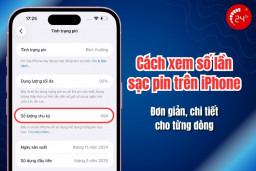Cách xem số lần sạc pin trên iPhone đơn giản cho từng dòng máy