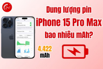Dung lượng pin iPhone 15 Pro Max bao nhiêu mAh? Dùng được bao lâu?
