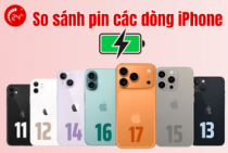 So sánh pin các dòng iPhone: Dòng nào pin trâu nhất 2026?