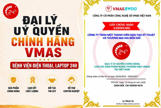 Đại lý uỷ quyền chính hãng của VMAS - Bệnh Viện Điện Thoại, Laptop 24h 