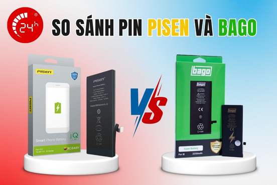 So sánh pin Pisen và Bago: Pin nào tốt hơn cho iPhone?