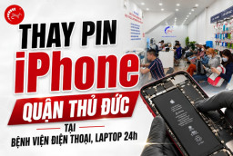 Thay pin iPhone quận Thủ Đức chính hãng, uy tín 8/2026