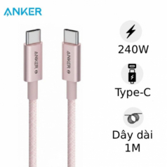 Cáp sạc Anker Zolo USB-C to USB-C 240W 1M A8060