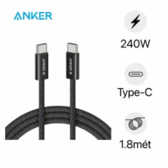 Cáp sạc Anker Zolo USB-C to USB-C 240W 1.8M A8060