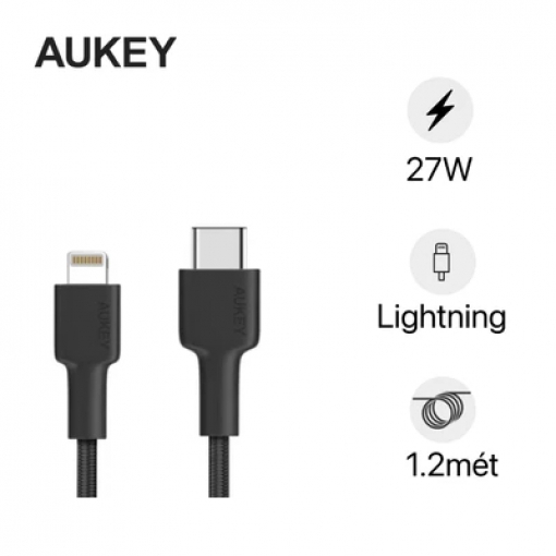 Cáp Aukey C-Lightning MFi CB-CL5 1.2m