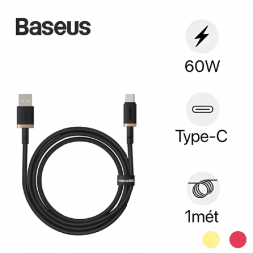 Cáp dữ liệu sạc nhanh Baseus Dura Series USB sang Type-C 60W 1m