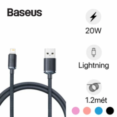 Cáp dữ liệu sạc nhanh Baseus Crystal Shine Series USB sang iP 2.4A 1.2m