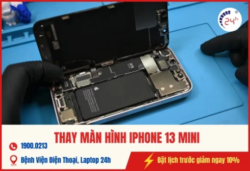 Thay màn hình iPhone 13 Mini CHÍNH HÃNG, giá rẻ 2025