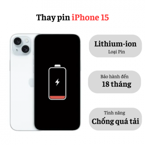 Thay pin iPhone 15