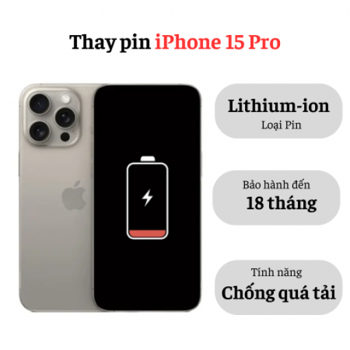 Thay pin iPhone 15 Pro
