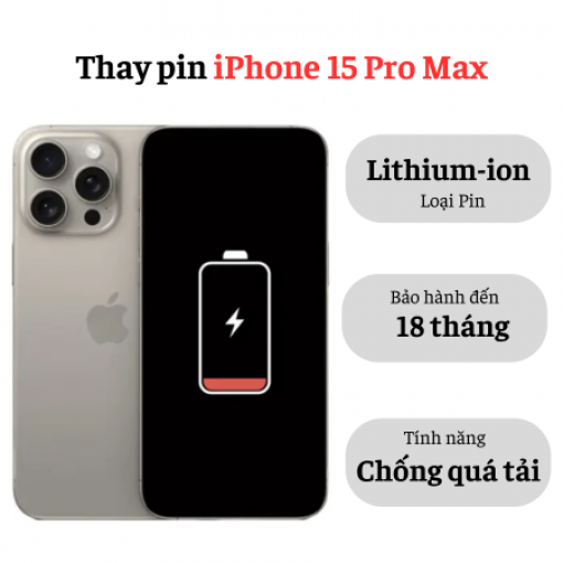 Thay pin iPhone 15 Pro Max