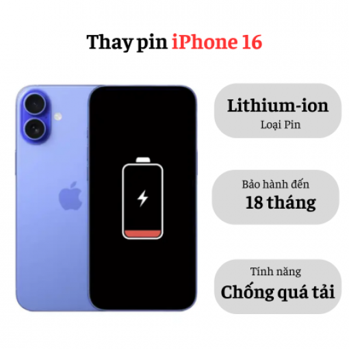 Thay pin iPhone 16