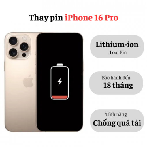 Thay pin iPhone 16 Pro